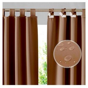 52x84 (4)panels outdoor waterproof cream color curtains new